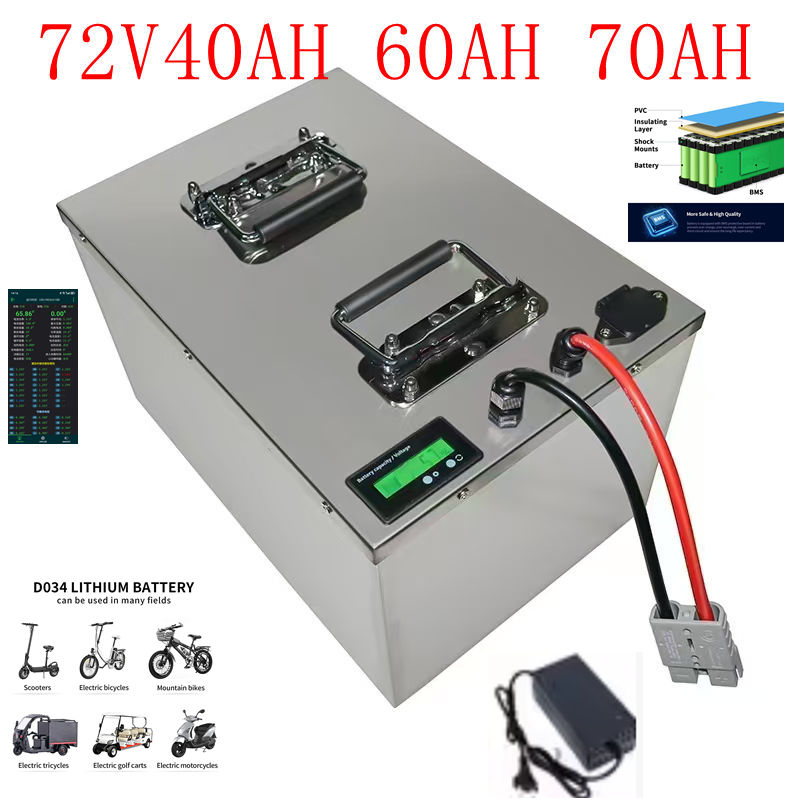 72V 30Ah Lifepo4 Battery Pack - Akumulator litowo-jonowy 72V 40Ah-100Ah z Bluetooth