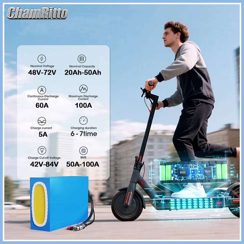 60V 30Ah 21700 Battery Pack - Akumulator 48V 20Ah 30Ah 40Ah 50Ah