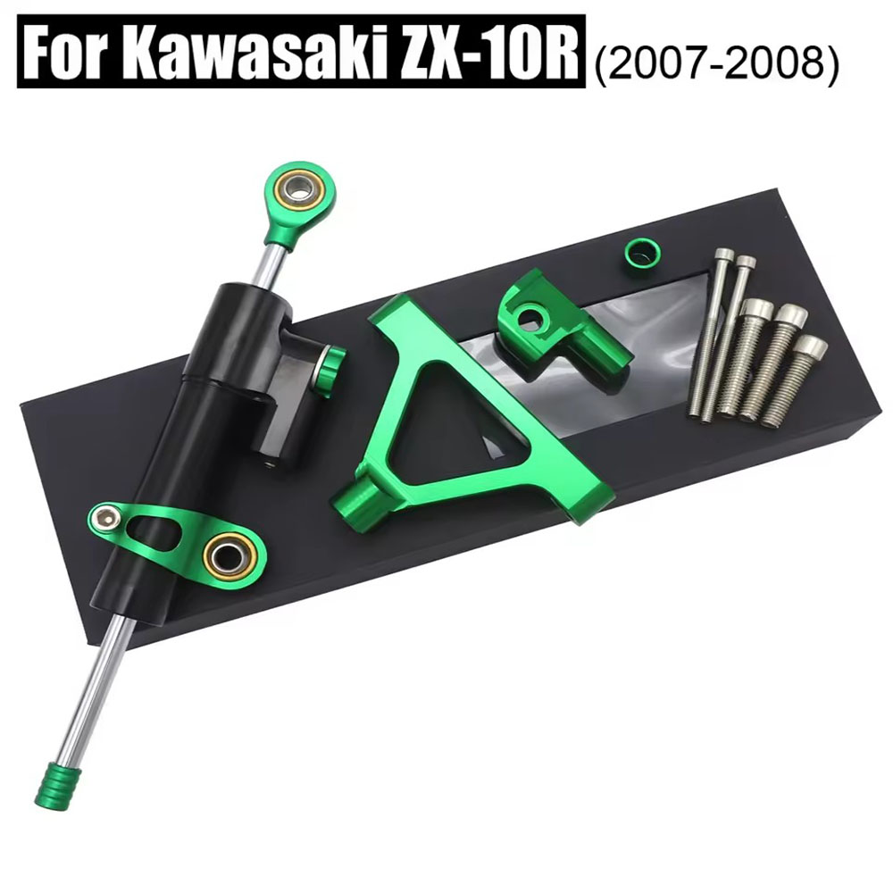 Steering Damper Stabilizer Kit Cnc - Do Kawasaki ZX10R 04-05 Motocykl Wyścigowy