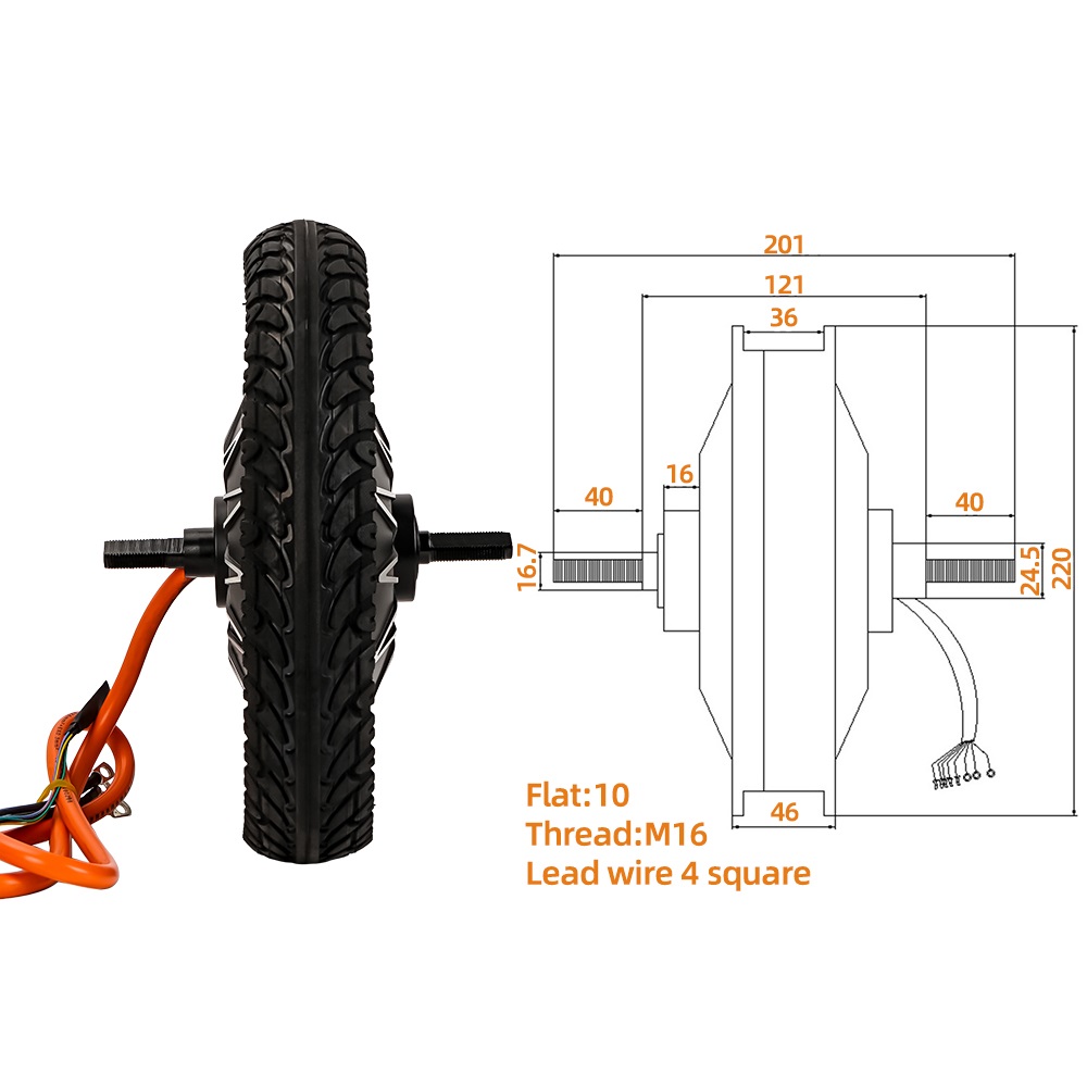 Silnik do roweru elektrycznego – 60V 5000W Brushless Hub Motor recenzja i cena